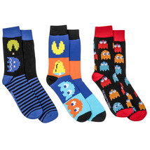Pac-Man and Ghosts Power Up 3-Pack Crew Socks Multi-Color - £14.49 GBP
