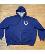 Indianapolis Colts NFL G III Waffle Knit Blue Full Zip Logo Hoodie *Smal... - $18.52 CAD