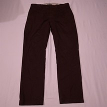 Banana Republic 33 x 32 Maroon Red Aiden Slim Chino Pants - £23.63 GBP