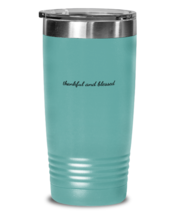 Thankful and Blessed 2, teal tumbler. Model 60064  - £23.37 GBP
