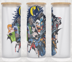 Frosted Glass Batman Animated Series Cartoon Cup Mug Tumbler 25oz - £15.77 GBP