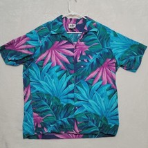 Hilo Hattie Hawaiian Shirt Mens 2XL Vintage 1980s Short Sleeve Tropical  - £34.27 GBP