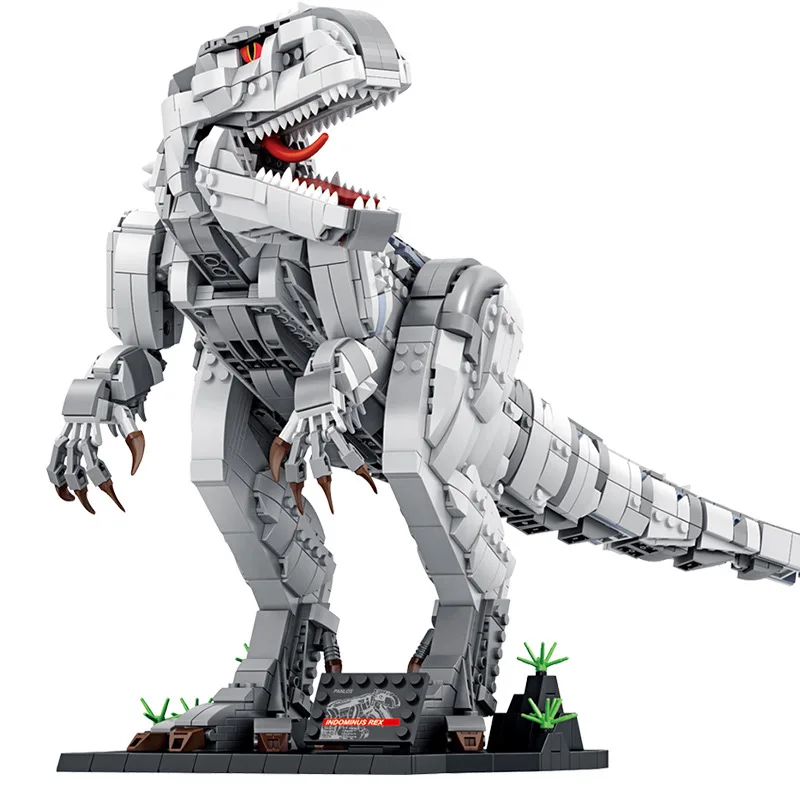 Jurassic Tyrannosaurus Rex Building Blocks Dinosaur World Assemble Model Bric - £86.38 GBP+