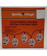Spooky Village 10 Count Battery Operated LED Day Of The Dead Lights - $272.61 MXN