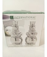 International Silver Co Holiday Cheer Silverplate Snowmen Salt &amp; Pepper ... - $23.52 CAD