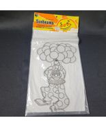 Sunbeams Suncatcher Stained Glass Paint N Hang CLOWN 1986 (12&quot;× 7&quot;) No-B... - $172.43 MXN