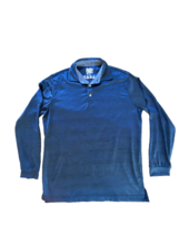 Tailor Byrd Golf Polo Shirt Men’s Large Long Sleeve Blue  SPF 30  Cool Feel - £9.74 GBP