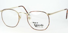 Design By Eduardo Fashion E26 Gold /DEMI Amber Eyeglasses Glasses E-26 53-20-140 - £27.73 GBP