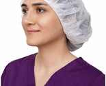 100Pcs Disposable Bouffant Cap Hair Net Non Woven Head Cover Industrial/... - £12.86 GBP