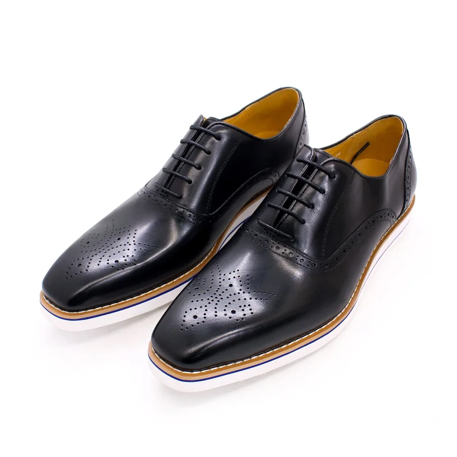Genuine leather casual men&#39;s shoes High quality handmade shoes Lightweig... - £74.53 GBP