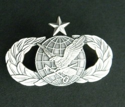 Air Force Usaf Senior Supply Fuels Badge Eagle Wreath Lapel Pin 1.5/8 Inches - £5.12 GBP