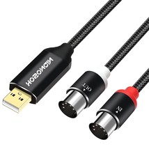 Hosongin Midi To Usb Cable Adapter 6 Feet,Midi Cable To Usb Interface With - £28.38 GBP