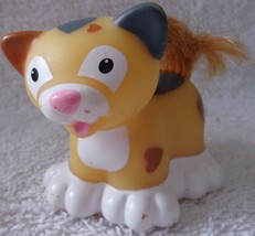 Fisher Price Little People Touch N Feel Calico Tabby Cat n Fluffy Tail - $6.99