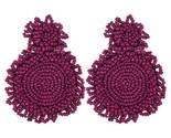 Accessories women beaded earrings boho 12 colors large handmade beads drop women s thumb155 crop