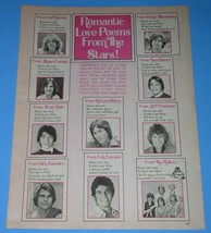 Tiger Beat Star Magazine Photo Clipping Vintage 1979 Romantic Love Poems - £11.93 GBP