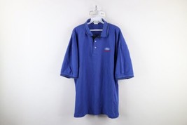 Vintage 90s Mens 2XL XXL Spell Out Ford Racing Short Sleeve Polo Shirt Blue USA - $44.50