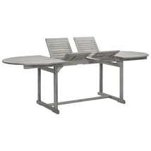  Garden Table Grey with a grey wash finish Solid acacia wood - $11,110.50 MXN