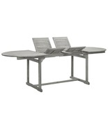  Garden Table Grey with a grey wash finish Solid acacia wood - $818.55 CAD