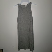 Divided H&amp;M Basic Gray Color Midi Tank Dress Size Large - £21.72 GBP