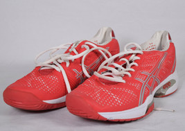 Asics Shoes Solution Speed 2 E450Y Red White Tennis Running Sneakers 5.5 Womens - £31.65 GBP