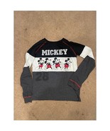 UNISEX Disney Mickey Mouse Crewneck Long Sleeved T-Shirt L 10/12 - $12.88 CAD