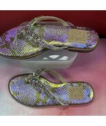 Naturalizer Iridescent Rhinestone Embellishment Thong Sandals Fallyn Siz... - $1,107.79 MXN