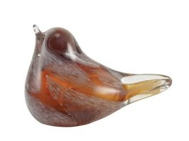 At Peace Memorials Lyrical Songbird glass cremation urn in Amber 1 cubic inch - £83.09 GBP
