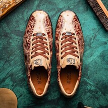 Hand painted big block alligator scales Sneaker Shoes Saulo Orix image 12