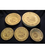 Bucks County Royal China Farm Pennsylvania Dutch Amish 11 pc dinner plat... - £93.93 GBP