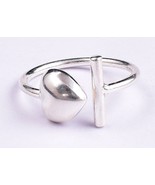 Sterling Solid Silver Heart Ring Gothic Ring Unisex Casual Wear Ring For... - £43.73 GBP+