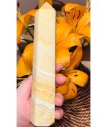 Yellow Calcite Tower Healing Crystal (10 inch tall) - $62.00