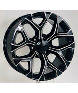 Chevy 20&quot; Gloss Black Milled Edge Snowflake Wheels For 2000-2025 Silvera... - $18,258.28 MXN