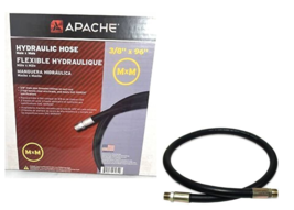 Apache 98398250 2-Wire Hydraulic Hose 3/8&quot; D X 96&quot; L 4000 psi Rubber Black - $37.93 CAD