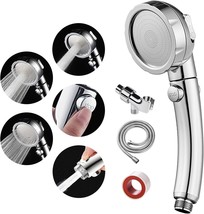 SINGSUO High Pressure Handheld Shower Head with On Off Switch,, Chrome - £19.51 GBP