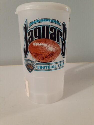 Betras Super Liter Mug VTG Made In USA 33oz Mug NFL Jacksonville Jaguars W/ Lid - $13.74
