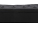 Storage Square Ottoman,Black Tufted Button Storage Bench With Arms, Mult... - $296.99