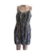 Forever 21 Sundress Mini Dress Women&#39;s Size MM Zig Zag Stripes - £14.24 GBP