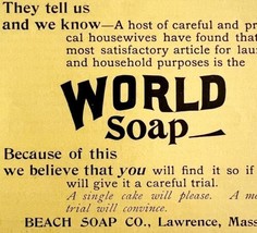 World Soap Beach Soap Company 1894 Advertisement Victorian Massachusetts ADBN1k - £12.04 GBP