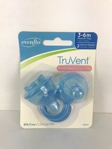 Evenflo 2 Pack TruVent Nipple and Washer Ring Silicone MEDIUM Flow 3-6 Months - £3.86 GBP