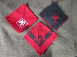 3x Vintage Official Boy Scouts Neckerchief - £9.35 GBP