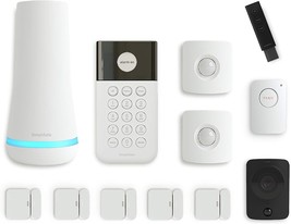 Simplisafe 12 Pc\. Wireless Home Security System With Hd Camera, Optiona... - $363.98