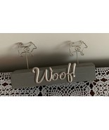 Malden Intl Wooden Woof Design Photo Holder  Caption Frame  Holds Two Do... - £9.57 GBP