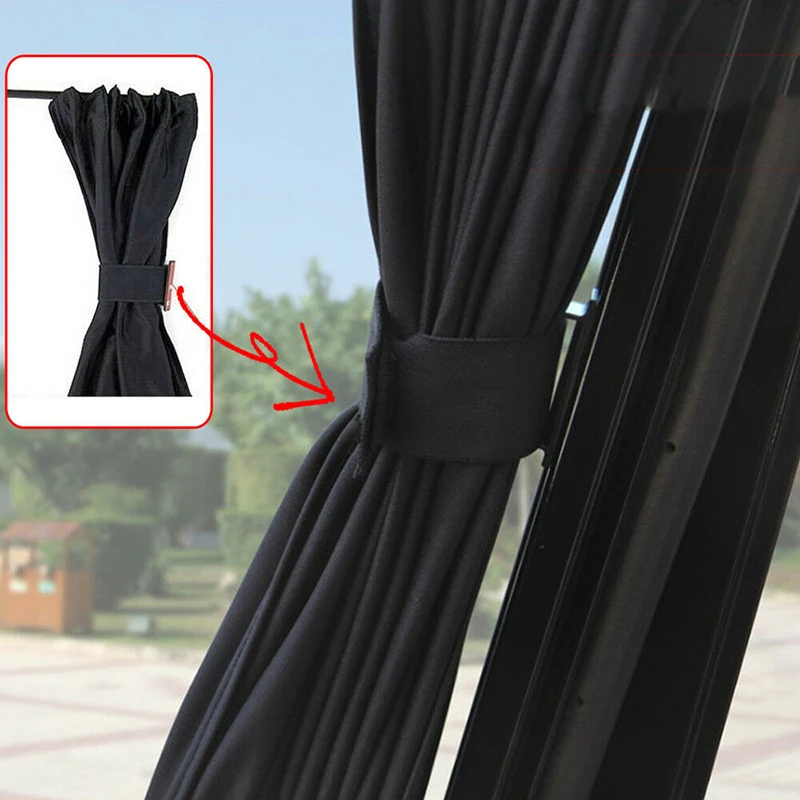 2pcs Car UV Protection Sun Shade Curtains Sides Window Visor Mesh Cover Shield - £16.83 GBP