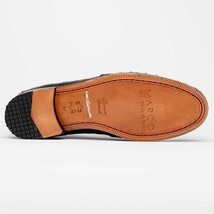 Aubiere Genuine Ostrich Quill Tassel Loafers Black image 5