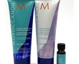 Moroccanoil Blonde Perfecting Purple Shampoo, Conditioner &amp; Oil Trio - £23.35 GBP