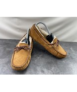 Ugg Australia Slipper Women 8M Dakota Shoes Brown Leather Slipon Moccasi... - $27.54