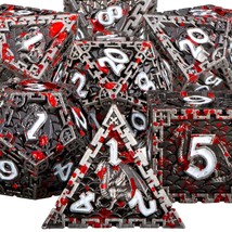 Dungeons And Dragons Dice Metal Dnd Dice Set D&amp;D Dice Set With Gift Box, D + D L - $47.99