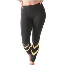Electric &amp; Rose Womens Sunset Leggings Activewear Stretch Pull On Black XS - $38.57