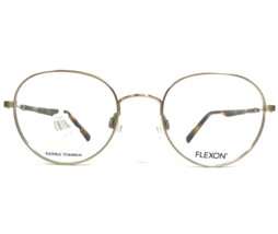 Marchon Eyeglasses Frames Flexon H6010 710 Matte Gold Brown Tortoise 48-20-140 - £73.46 GBP