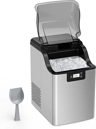 Nugget Ice Maker, Pebble Ice Maker Machine, 30Lbs Per Day, 3Qt Water Res... - £492.84 GBP